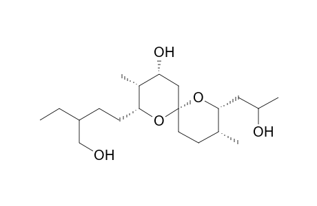 1,7-Dioxaspiro[5.5]undecane-2-butanol, .beta.-ethyl-4-hydroxy-8-(2-hydroxypropyl)-3,9-dimethyl-, [2R-[2.alpha.(R*),3.alpha.,4.alpha.,6.beta.[8R*(S*),9R*]]]-