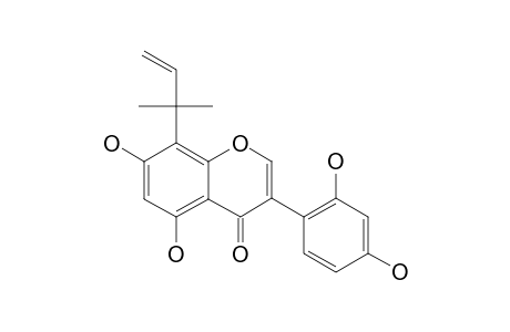5,7,2',4'-Tetrahydroxy-8-(1,1-dimethylprop-2-enyl)isoflavone