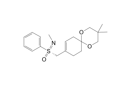 3,3-Dimethyl-9-((S)-N-methyl-S-phenylsulfonimidoylmethyl)-1,5-dioxaspiro[5.5]-undec-8-ene