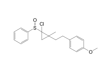 1-Chloro-2-(2-(4-methoxyphenyl)ethyl)-2-methyl-1-(phenylsulfinyl)cyclopropane