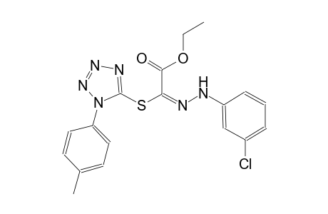 ethyl (2E)-[(3-chlorophenyl)hydrazono]{[1-(4-methylphenyl)-1H-tetraazol-5-yl]sulfanyl}ethanoate