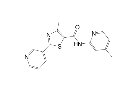 4-methyl-N-(4-methyl-2-pyridinyl)-2-(3-pyridinyl)-1,3-thiazole-5-carboxamide
