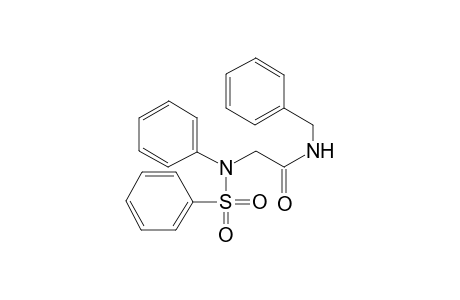 2-[N-(benzenesulfonyl)anilino]-N-(phenylmethyl)acetamide