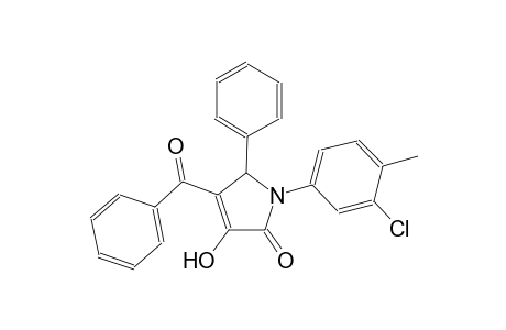4-benzoyl-1-(3-chloro-4-methylphenyl)-3-hydroxy-5-phenyl-1,5-dihydro-2H-pyrrol-2-one