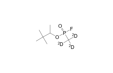 Phosphonofluoridic acid, methyl-D3-, 1,2,2-trimethylpropyl ester