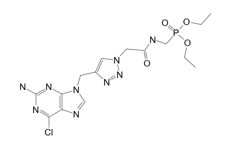 DIETHYL-2-[4-[(2-AMINO-6-CHLORO-9H-PURIN-9-YL)-METHYL]-1H-1,2,3-TRIAZOL-1-YL]-ACETAMIDOETHYLPHOSPHONATE