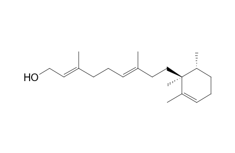 (2E,6E)-3,7-Dimethyl-9-[(1S,6R)-1,2,6-trimethylcyclohexe-2-enyl]nona-2,6-dienyl-1-ol