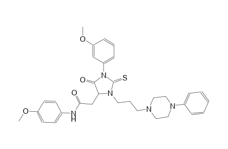 4-imidazolidineacetamide, 1-(3-methoxyphenyl)-N-(4-methoxyphenyl)-5-oxo-3-[3-(4-phenyl-1-piperazinyl)propyl]-2-thioxo-