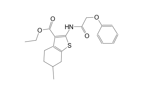 ethyl 6-methyl-2-[(phenoxyacetyl)amino]-4,5,6,7-tetrahydro-1-benzothiophene-3-carboxylate