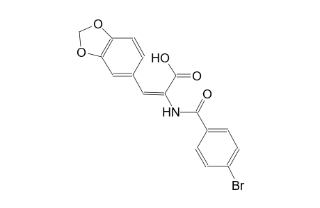(2E)-3-(1,3-benzodioxol-5-yl)-2-[(4-bromobenzoyl)amino]-2-propenoic acid