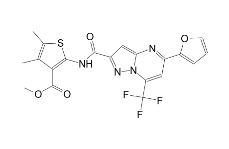 methyl 2-({[5-(2-furyl)-7-(trifluoromethyl)pyrazolo[1,5-a]pyrimidin-2-yl]carbonyl}amino)-4,5-dimethyl-3-thiophenecarboxylate