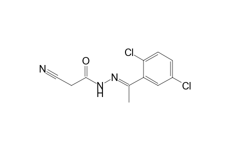 2-cyano-N'-[1-(2,5-dichlorophenyl)ethylidene]acetohydrazide,