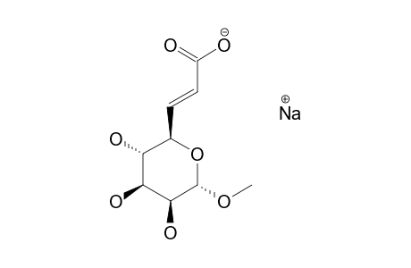 SODIUM-[METHYL-(E)-6,7-DIDEOXY-ALPHA-D-MANNO-OCT-6-ENOPYRANOSIDE]-URONATE