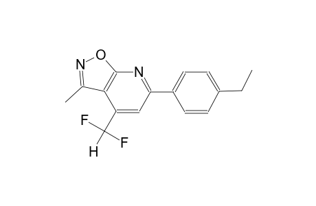 isoxazolo[5,4-b]pyridine, 4-(difluoromethyl)-6-(4-ethylphenyl)-3-methyl-