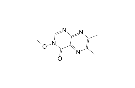 4(3H)-Pteridinone, 3-methoxy-6,7-dimethyl-
