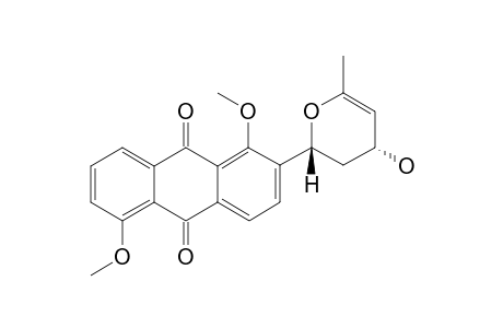 2-(4'-HYDROXY-6'-METHYL-2',3'-DIHYDRO-2'H-PYRAN-2'-YL)-1,5-DIMETHOXYANTHRAQUINONE