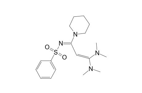 Piperidine, 1-[3,3-bis(dimethylamino)-1-[(phenylsulfonyl)imino]-2-propenyl]-