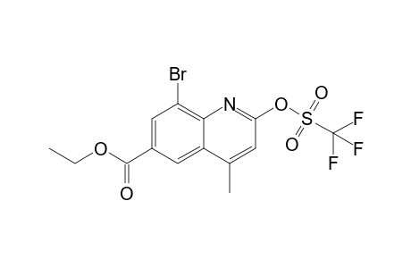 Ethyl 8-Bromo-4-methyl-2-{[(trifluoromethyl)sulfonyl]oxy}-6-quinolinecarboxylate