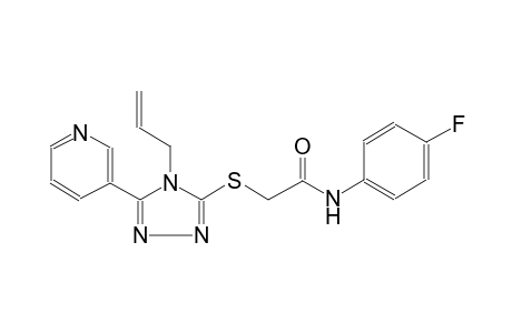 2-(4-Allyl-5-pyridin-3-yl-4H-[1,2,4]triazol-3-ylsulfanyl)-N-(4-fluoro-phenyl)-acetamide