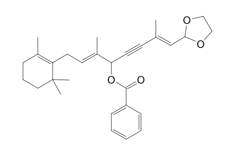 (4E)-5-{[1,3-]Dioxlan-2-yl}-4-methyl-1[(1E)-1-methyl-3-(2,6,6-trimethylcyclohex-1-en-1-yl)prop-1-en-1-yl]pent-4-en-2-ynyl benzoate