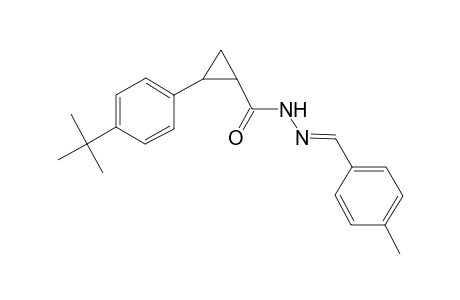 Cyclopropanecarbohydrazide, N2-(4-methylbenzylidene)-2-(4-tert-butylphenyl)-