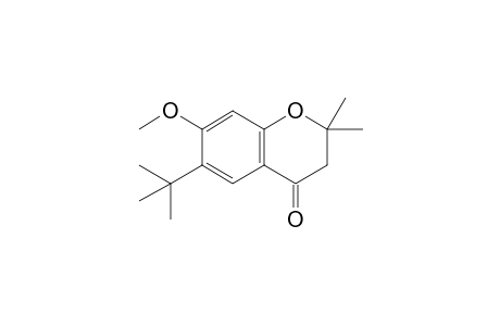 7-Methoxy-6-(t-butyl)-2,2-dimethyl-4-chromanone