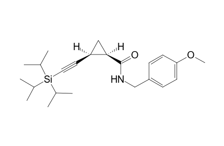 N-(4-Methoxybenzyl)-(1R*,2S*)-2-(triisopropylsilylethynyl)cyclopropanecarboxamide