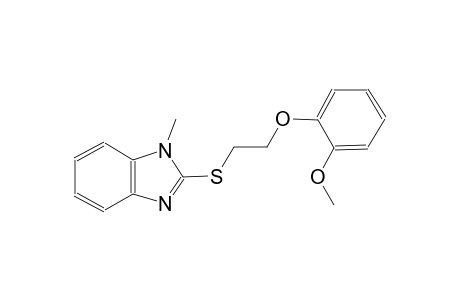 2-([2-(2-Methoxyphenoxy)ethyl]sulfanyl)-1-methyl-1H-benzimidazole