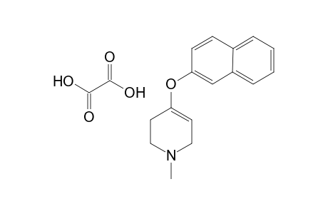 1-Methyl-4-(.beta.-naphthoxy)-1,2,3,6-tetrahydropyridine oxolate