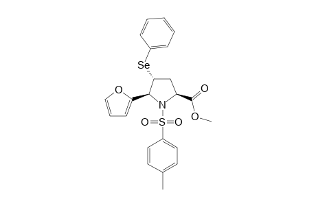 Methyl (2R,4R,5S)-5-(furan-2-yl)-4-phenylselanyl-1-tosylpyrrolidine-2-carboxylate