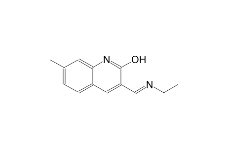 3-{(E)-[(E)-ethylimino]methyl}-7-methyl-2-quinolinol