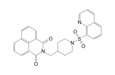 2-{[1-(8-quinolinylsulfonyl)-4-piperidinyl]methyl}-1H-benzo[de]isoquinoline-1,3(2H)-dione