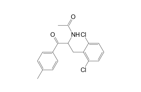 Acetamide, N-[1-[(2,6-dichlorophenyl)methyl]-2-(4-methylphenyl)-2-oxoethyl]-