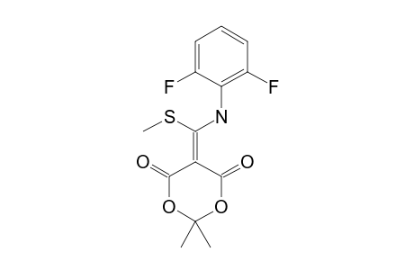 5-[(2,6-DIFLUOROANILINO)-(METHYLTHIO)-METHYLENE]-2,2-DIMETHYL-1,3-DIOXANE-4,6-DIONE