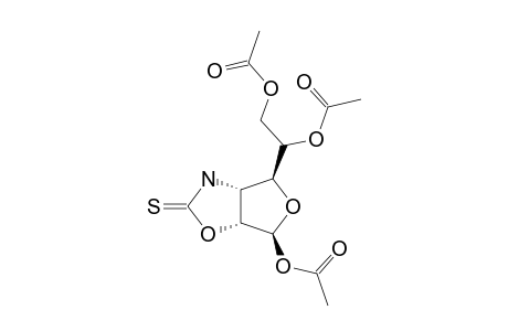 (1,5,6-TRI-O-ACETYL-2,3-DIDEOXY-BETA-D-ALLOFURANOSO)-[3,2-D]-OXAZOLIDINE-2-THIONE