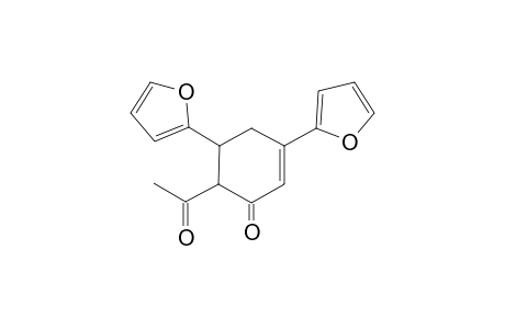 6-Acetyl-3,5-bis(2-furanyl)-1-cyclohex-2-enone
