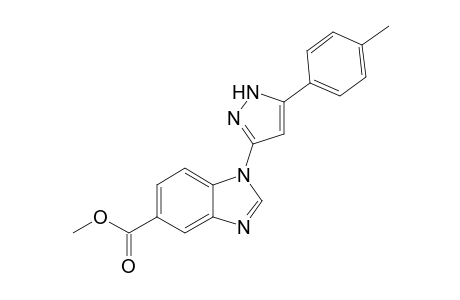 Methyl 1-[5-(4-methylphenyl)-1H-pyrazol-3-yl]-1H-benzimidazole-5-carboxylate