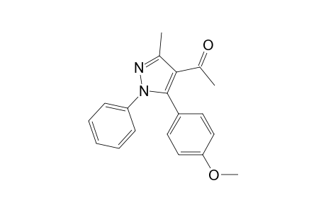 Ethanone, 1-[5-(4-methoxyphenyl)-3-methyl-1-phenyl-1H-pyrazol-4-yl]-