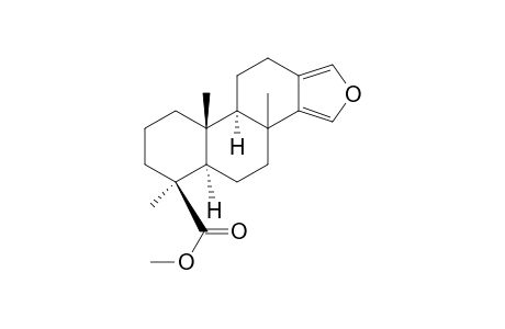 18-Nor-16-oxaandrosta-13(17),14-diene-4-carboxylic acid, 4,8-dimethyl-, methyl ester, (4.beta.,5.alpha.)-