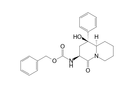 (1S,3S,9aR)-3-Benzyloxycarbonylamino-1-hydroxy-1-phenylperhydroquinolizin-4-one