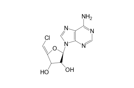 9-(5(Z)-chloro-5-deoxy-.beta.-D-erythro-pent-4-enofuranosyl)adenine