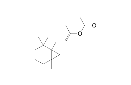 Acetic acid, 1-methyl-3-(2,2,6-trimethyl-bicyclo[4.1.0]hept-1-yl)-propenyl ester