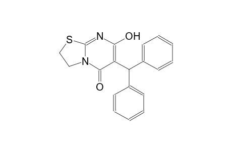 5H-thiazolo[3,2-a]pyrimidin-5-one, 6-(diphenylmethyl)-2,3-dihydro-7-hydroxy-