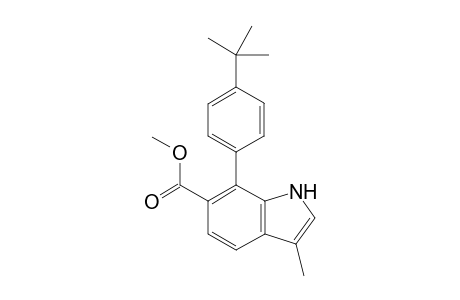 Methyl 7-[4-(tert-butyl)phenyl]-3-methyl-1H-indole-6-carboxylate