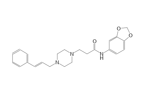 1-piperazinepropanamide, N-(1,3-benzodioxol-5-yl)-4-[(2E)-3-phenyl-2-propenyl]-