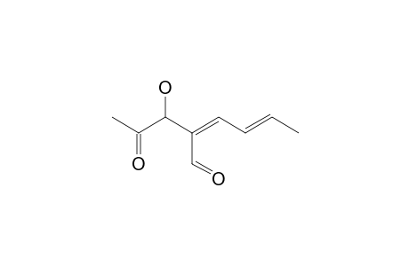 (2Z,4E)-2-(1-hydroxy-2-keto-propyl)hexa-2,4-dienal
