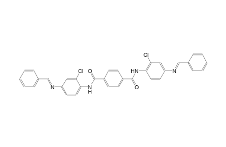 1,4-benzenedicarboxamide, N~1~,N~4~-bis[2-chloro-4-[[(E)-phenylmethylidene]amino]phenyl]-