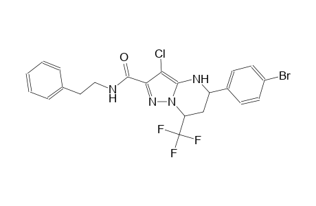 5-(4-bromophenyl)-3-chloro-N-(2-phenylethyl)-7-(trifluoromethyl)-4,5,6,7-tetrahydropyrazolo[1,5-a]pyrimidine-2-carboxamide
