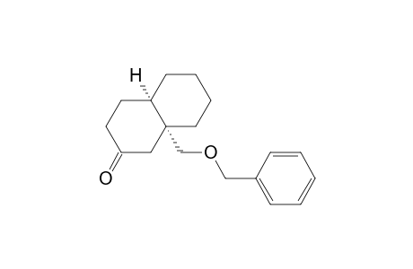 2(1H)-Naphthalenone, octahydro-8a-[(phenylmethoxy)methyl]-, cis-