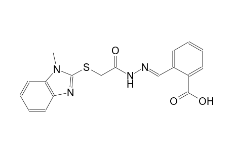 benzoic acid, 2-[(E)-[[[(1-methyl-1H-benzimidazol-2-yl)thio]acetyl]hydrazono]methyl]-